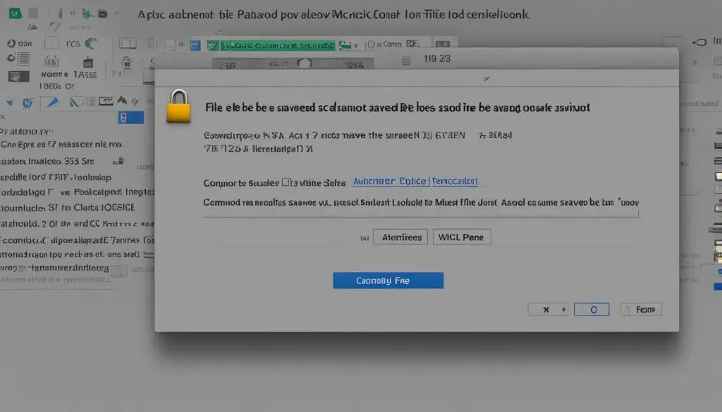 file locked error
