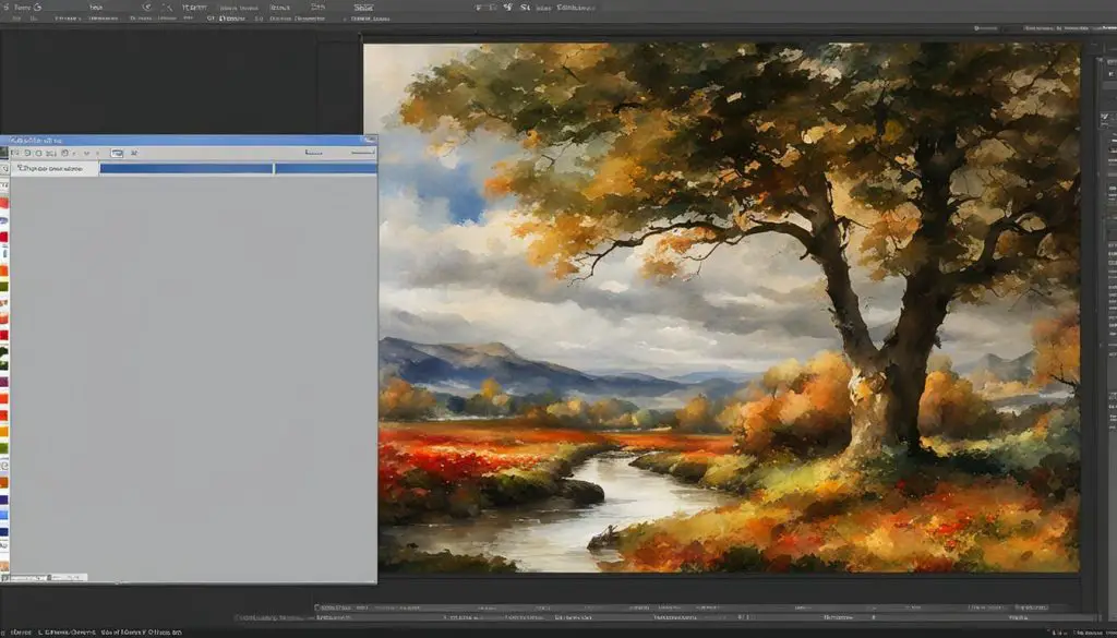how to scan and edit large watercolor paintings on GIMP